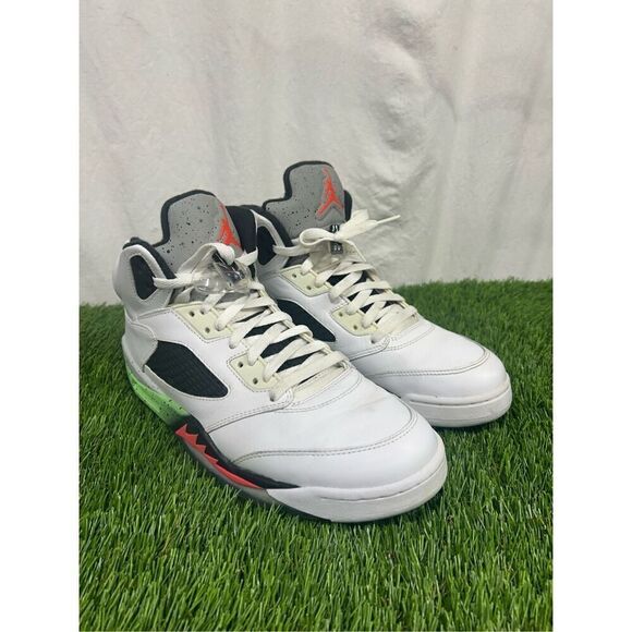 Size 11 OG ALL CLEAN ICY -‎ Air Jordan 5 Retro Pro Stars POISON GREEN - Picture 1 of 9